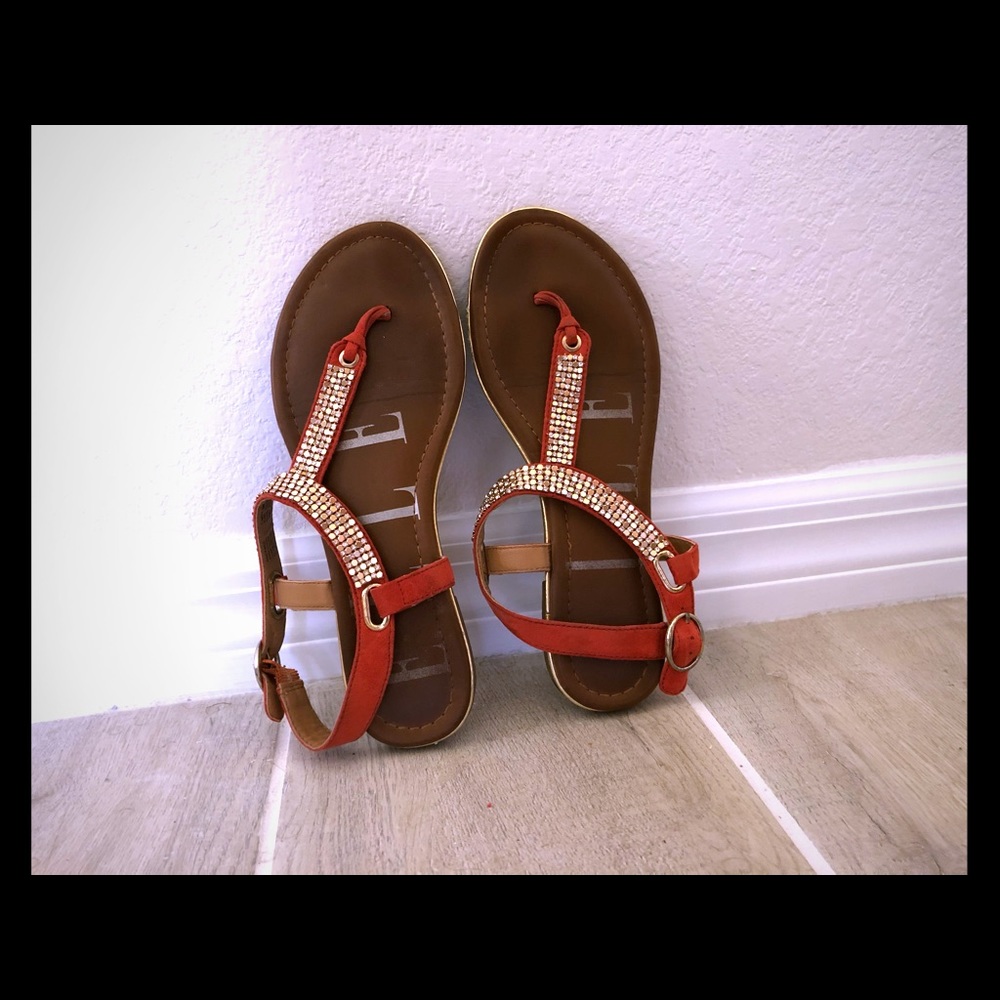 Orange Sandals